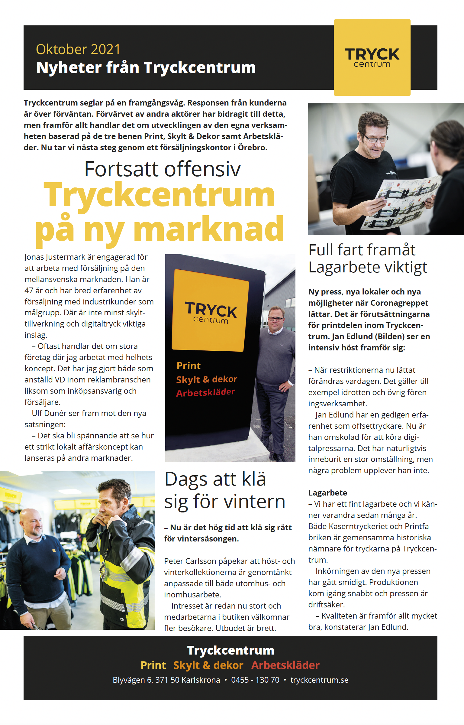 Nyhetsbrev September 2021